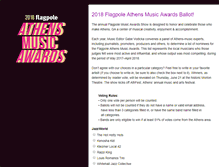 Tablet Screenshot of musicawards.flagpole.com